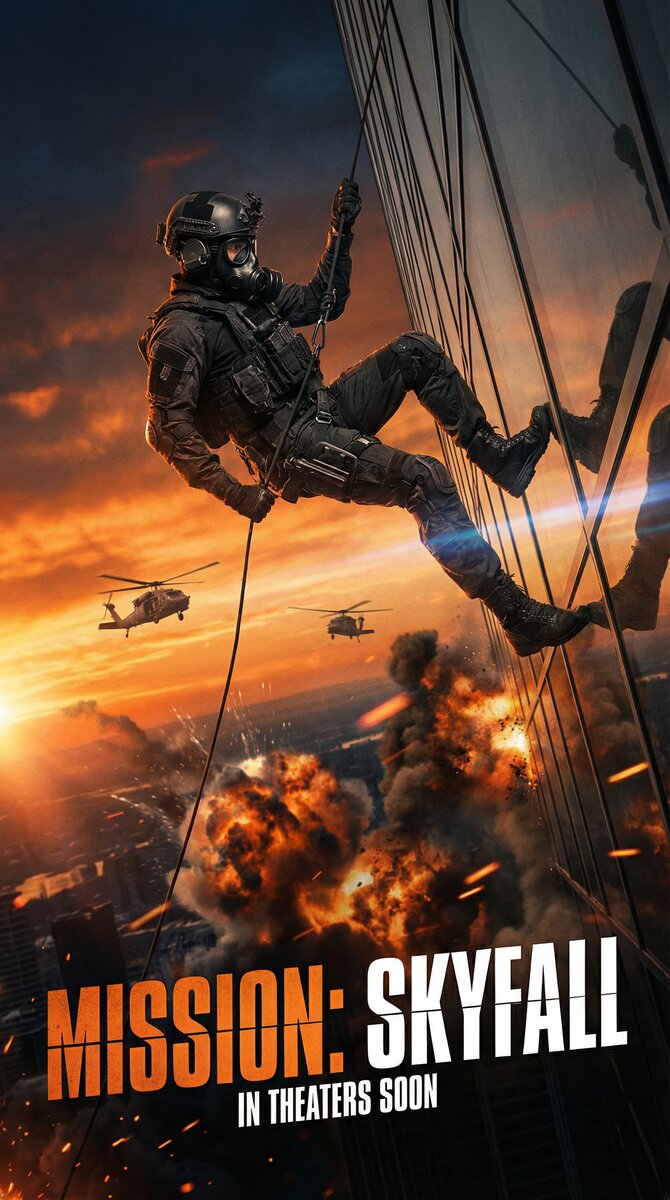 《极限坠落》高清动作视频海报